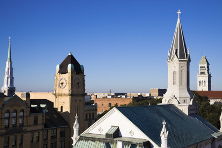 Churches in downtown Savannah, Georgia