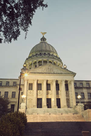 State Capitol Building in Jackson, Mississippi, USAの写真素材