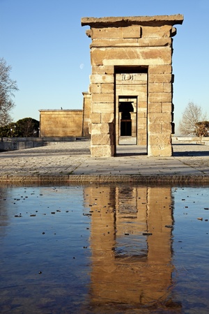 Debot Temple in Madrid, Spain.の写真素材