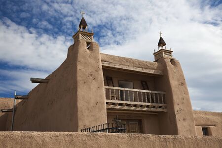 Church in Las Trampas, New Mexico, USA.の写真素材