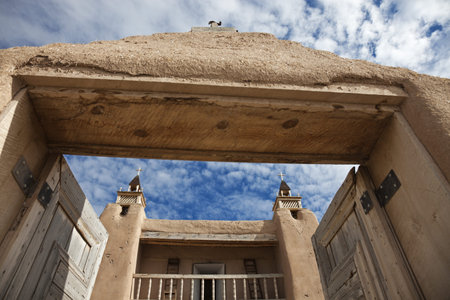 Church in Las Trampas, New Mexico, USA.