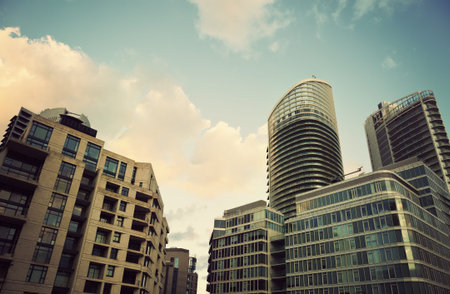 Modern architecture of Beirut - seen morning time