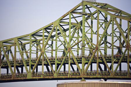 Tobin Memorial Bridge or Mystic River Bridge in Boston, Massachusetts