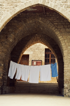 Old town in Tyre, Lebanonの写真素材