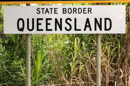 State border between Queensland and New South Wales