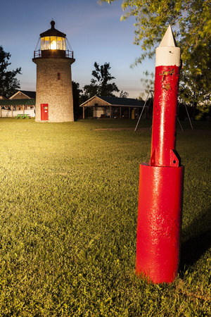 False Duck Island Lighthouse in Milford, Ontario, Canadaの写真素材