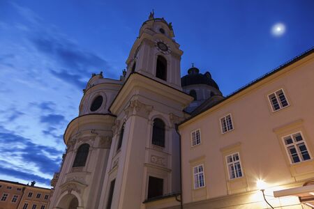 University of Salzburg Church at sunrise. Salzburg, Austria.のeditorial素材