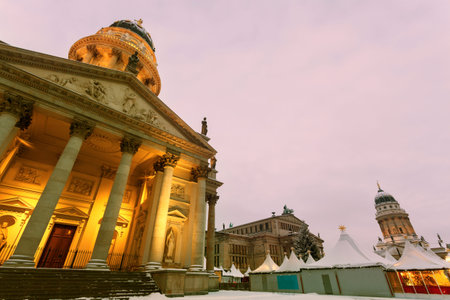 Gendarmenmarkt with French and German Domes. Berlin, Germany