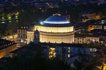 Gran Madre Church in Turin. Turin, Piedmont, Italyの写真素材