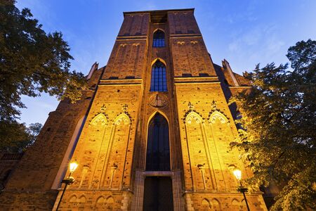 Cathedral of St. John the Baptist and St. John the Evangelist in Torun. Torun, Kuyavian-Pomeranian, Polandの写真素材