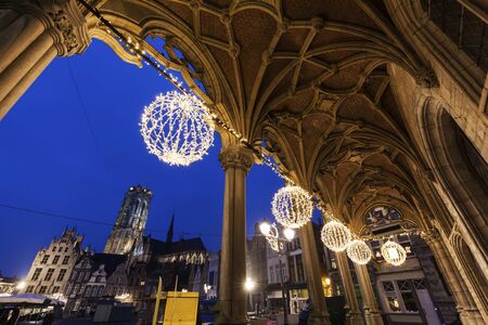 Mechelen City Hall. Mechelen, Flemish Region, Belgiumのeditorial素材