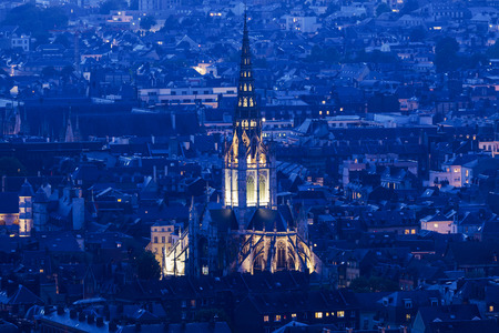 Abbey church of Saint-Ouen in Rouen. Rouen, Normandy, Franceの写真素材
