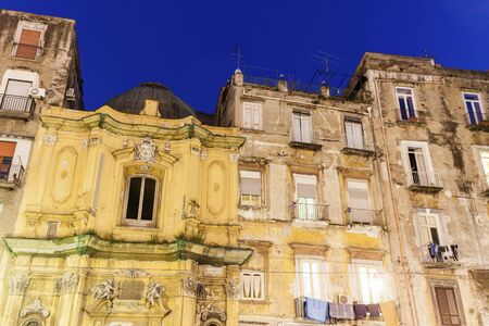 Colorful architecture of Naples. Naples, Campania, Italyの写真素材