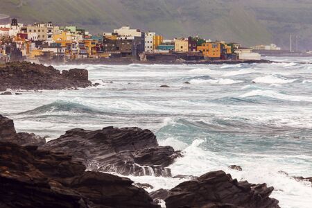 San Felipe panorama. Gran Canaria, Canary Islands, Spain.の写真素材