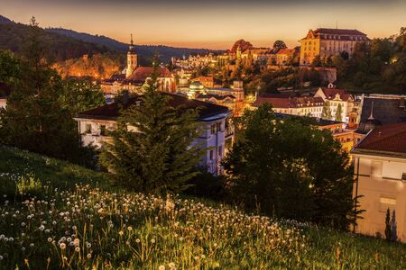 Panorama of Baden-Baden. Baden-Baden, Baden-Wurttemberg, Germany.の写真素材