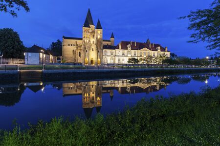 Basilica of Paray-le-Monial. Paray-le-Monial, Bourgogne-Franche-Comte, France.の写真素材