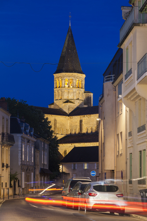 Basilica of Paray-le-Monial. Paray-le-Monial, Bourgogne-Franche-Comte, France. Basilica of Paray-le-Monial. Paray-le-Monial, Bourgogne-Franche-Comte, France.
