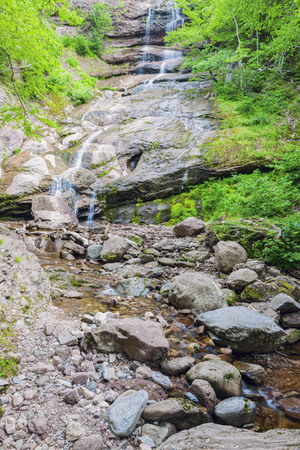 Waterfall in Cape Breton Highlands National Park. Nova Scotia, Canada.の写真素材
