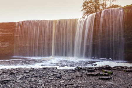 Jagala Waterfall  in Lahemaa National Park. Tallinn, Estoniaの写真素材