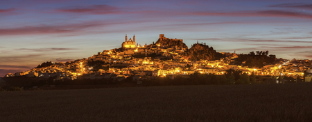 Olvera Castle and Parish of Our Lady of the Incarnation. Olvera, Andalusia, Spain.の写真素材