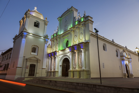 La Merced Church in Leon, Nicaragua. Leon, Nicaragua.の写真素材