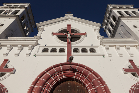 Black Christ of Juayua Church. Juayua, Sonsonate , El Salvador.の写真素材