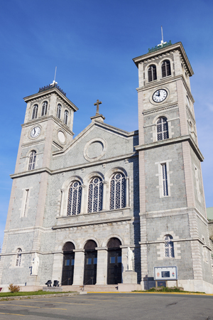 The Basilica Cathedral of St. John the Baptist in St. John's, Newfoundland. St. John's, Newfoundland and Labrador, Canada.の写真素材