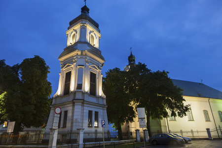 Collegiate Church of St Bartholomew in Plock. Plock, Masovia, Poland.の写真素材