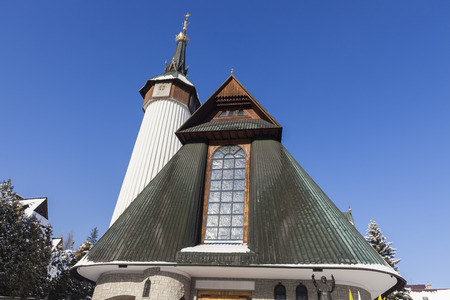 Sanctuary of Our Lady of Fatima in Zakopane. Zakopane, Lesser Poland, Poland.の写真素材