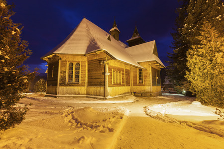 Parish of St. Casimir in Koscielisko. Koscielisko, Lesser Poland, Poland.の写真素材