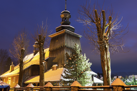 Church of St. John the Evangelist in Zakopane. Zakopane, Lesser Poland, Poland.の写真素材