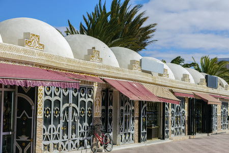 Jewelry souk in Laayoune. Laayoune, Western Sahara, Morocco.の写真素材
