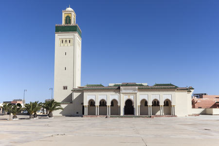 Moulay Abd el Aziz Mosque in Laayoune. Laayoune, Western Sahara, Morocco.の写真素材