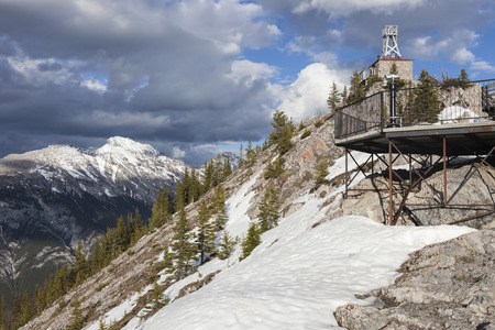 Sulphur Mountain in Banff National Park. Alberta, Canada.の写真素材