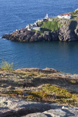 Fort Amherst Lighthouse in St. John's. St. John's, Newfoundland and Labrador, Canada.の写真素材