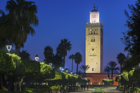 Koutoubia Mosque in Marrakesh. Marrakesh, Marrakesh-Safi, Morocco.の写真素材