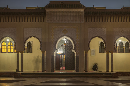 Moulay Abd el Aziz Mosque in Laayoune. Laayoune, Western Sahara, Morocco.の写真素材