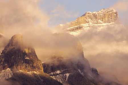 Banff National Park in Canada. Canmore, Alberta, Canada.の写真素材