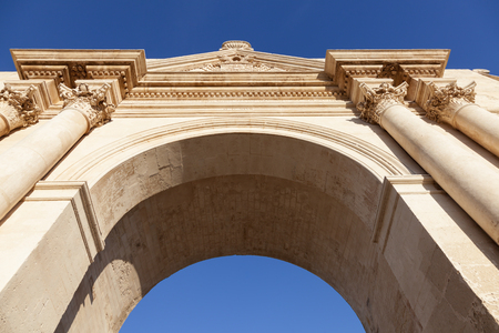 Porta Napoli in Lecce. Lecce, Apulia, Italy.の写真素材