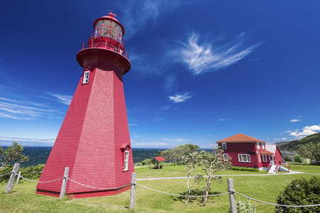 La Martre Lighthouse. Quebec, Canada.の写真素材