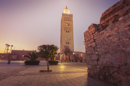 Koutoubia Mosque in Marrakesh. Marrakesh, Marrakesh-Safi, Morocco.の写真素材