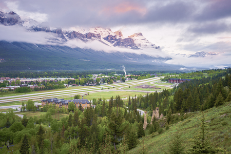 Banff National Park in Canada. Canmore, Alberta, Canada.の写真素材