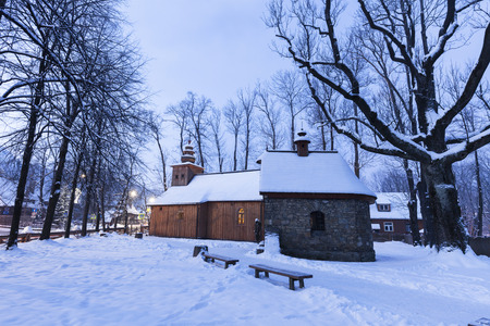 Church of Our Lady of Czestochowa in Zakopane. Zakopane, Lesser Poland, Poland.の写真素材