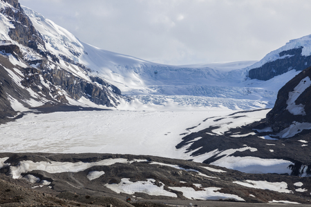 Athabasca Glacier in Canadian Rockies. Alberta, Canada.の写真素材