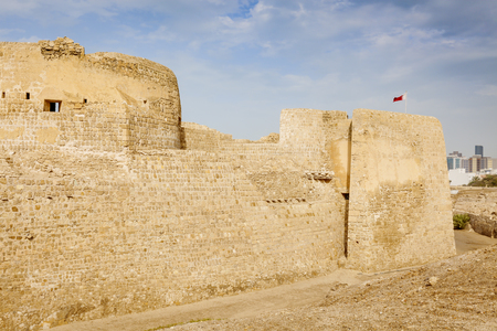 Bahrain Fort - Qal'at al-Bahrain in Manama. Manama, Bahrain.の写真素材