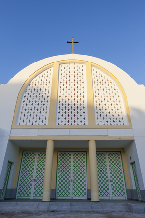 Catholic Church in Laayoune. Laayoune, Western Sahara, Morocco.の写真素材