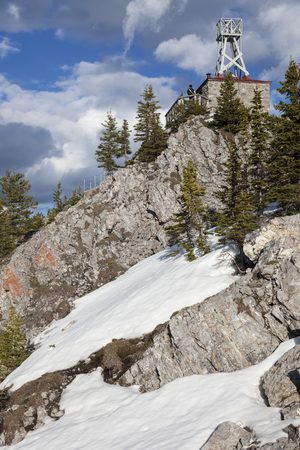 Sulphur Mountain in Banff National Park. Alberta, Canada.の写真素材