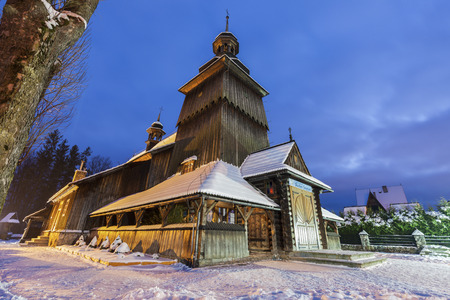 Church of St. John the Evangelist in Zakopane. Zakopane, Lesser Poland, Poland.の写真素材