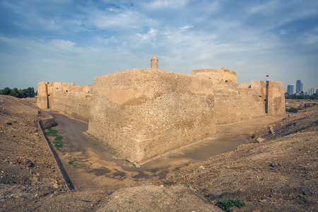 Bahrain Fort - Qal'at al-Bahrain in Manama. Manama, Bahrain.の写真素材