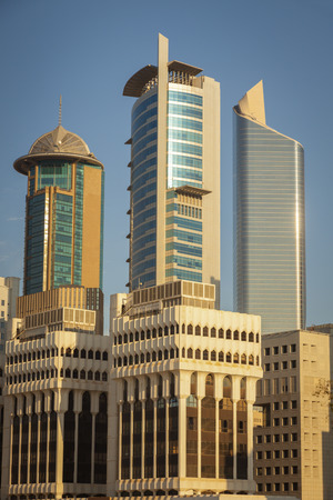 Modern architecture of Kuwait City. Kuwait City, Kuwait.の写真素材